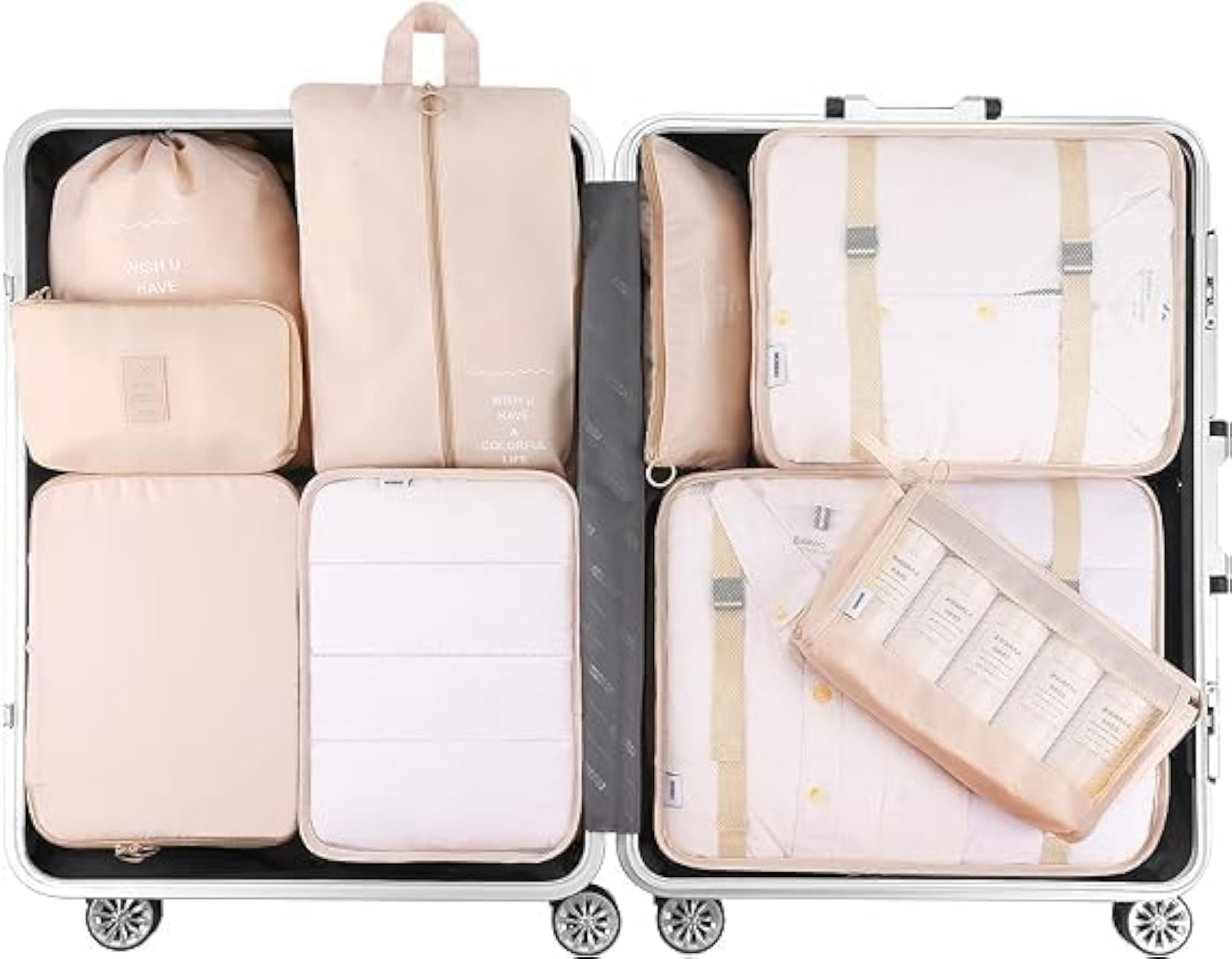 7 in 1 Travel Organizer Set with Packing Cubes